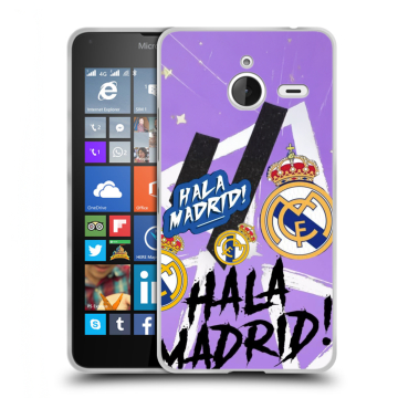 Пластиковый чехол на Microsoft Lumia 640 XL с принтом Real Madrid Реал Мадрид
