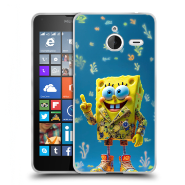 Пластиковый чехол на Microsoft Lumia 640 XL с принтом Спанч боб Спанчбоб Пластиковый чехол на Microsoft Lumia 640 XL с принтом Спанч боб Спанчбоб