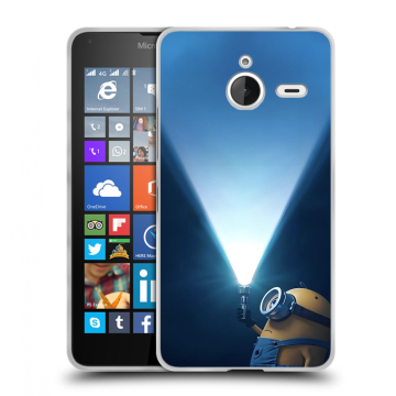 Пластиковый чехол на Microsoft Lumia 640 XL с принтом Миньоны