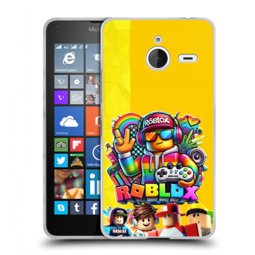Пластиковый чехол на Microsoft Lumia 640 XL с принтом Roblox Роблокс Пластиковый чехол на Microsoft Lumia 640 XL с принтом Roblox Роблокс