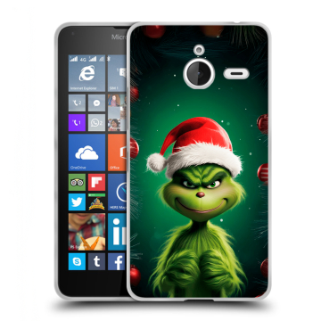 Пластиковый чехол на Microsoft Lumia 640 XL с принтом Гринч Новый год Рождество Пластиковый чехол на Microsoft Lumia 640 XL с принтом Гринч Новый год Рождество