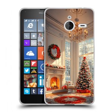 Пластиковый чехол на Microsoft Lumia 640 XL с принтом Новый год Пластиковый чехол на Microsoft Lumia 640 XL с принтом Новый год