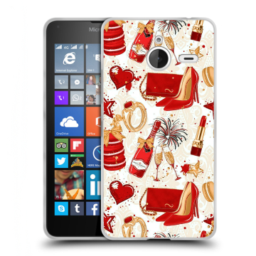 Пластиковый чехол на Microsoft Lumia 640 XL с принтом Новый год Пластиковый чехол на Microsoft Lumia 640 XL с принтом Новый год
