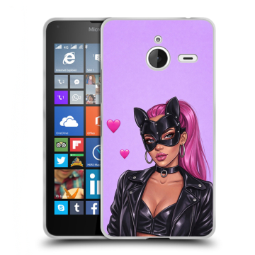 Пластиковый чехол на Microsoft Lumia 640 XL с принтом женский Пластиковый чехол на Microsoft Lumia 640 XL с принтом женский
