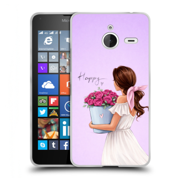Пластиковый чехол на Microsoft Lumia 640 XL с принтом женский Пластиковый чехол на Microsoft Lumia 640 XL с принтом женский