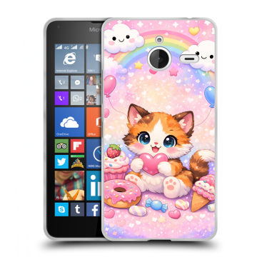 Пластиковый чехол на Microsoft Lumia 640 XL с принтом для девочек