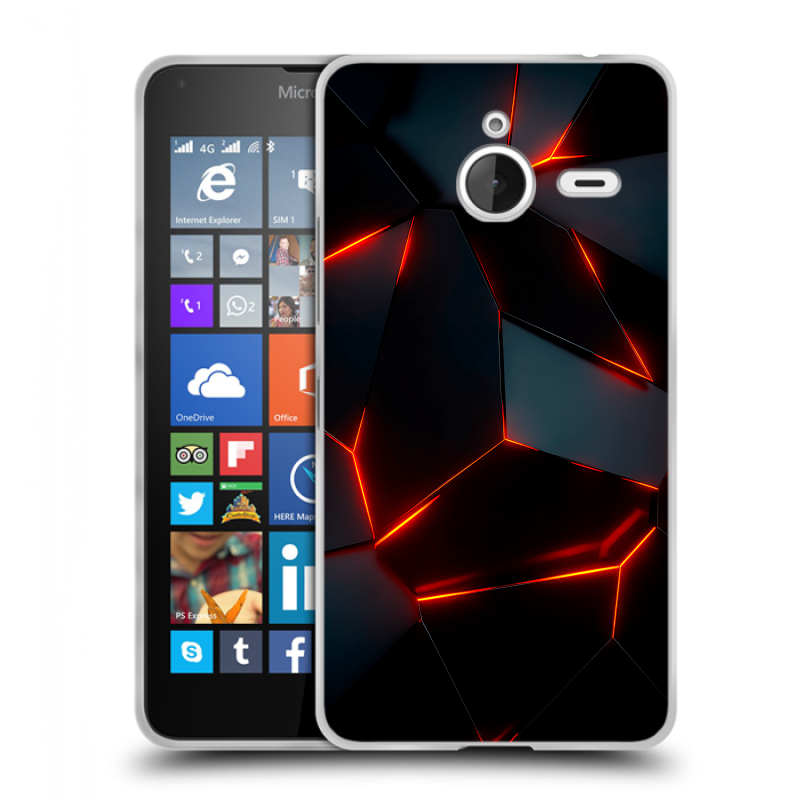 Пластиковый чехол на Microsoft Lumia 640 XL с принтом Яркие абстракции Пластиковый чехол на Microsoft Lumia 640 XL с принтом Яркие абстракции