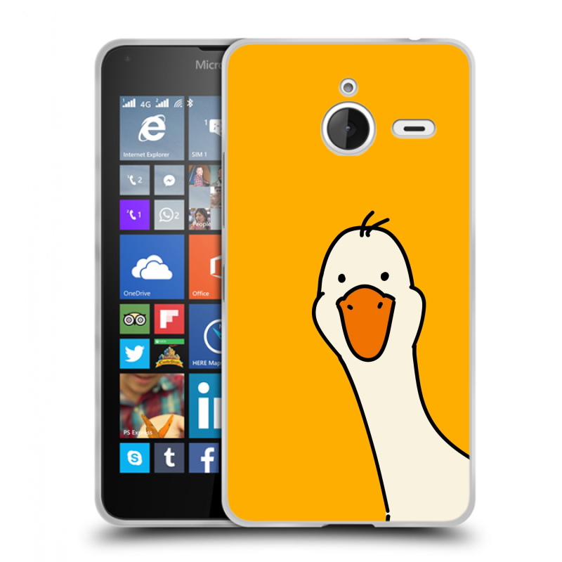 Пластиковый чехол на Microsoft Lumia 640 XL с принтом Утка Пластиковый чехол на Microsoft Lumia 640 XL с принтом Утка