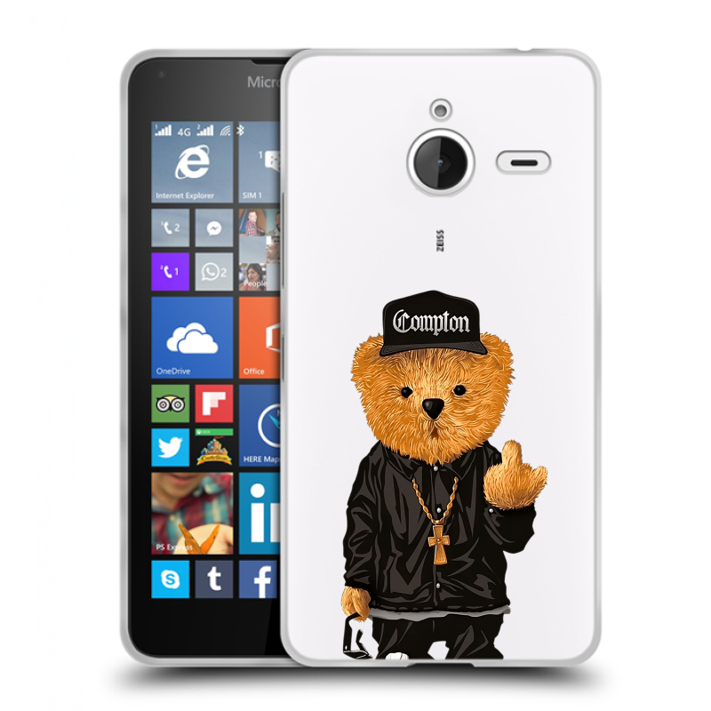 Пластиковый чехол на Microsoft Lumia 640 XL с принтом Мишка Пластиковый чехол на Microsoft Lumia 640 XL с принтом Мишка