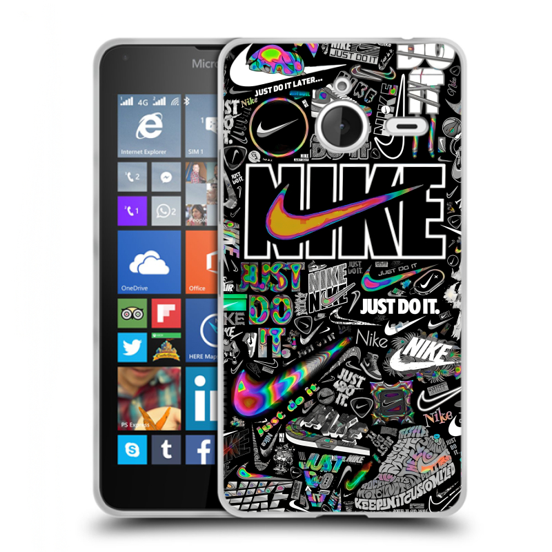 Пластиковый чехол на Microsoft Lumia 640 XL с принтом Найк Пластиковый чехол на Microsoft Lumia 640 XL с принтом Найк