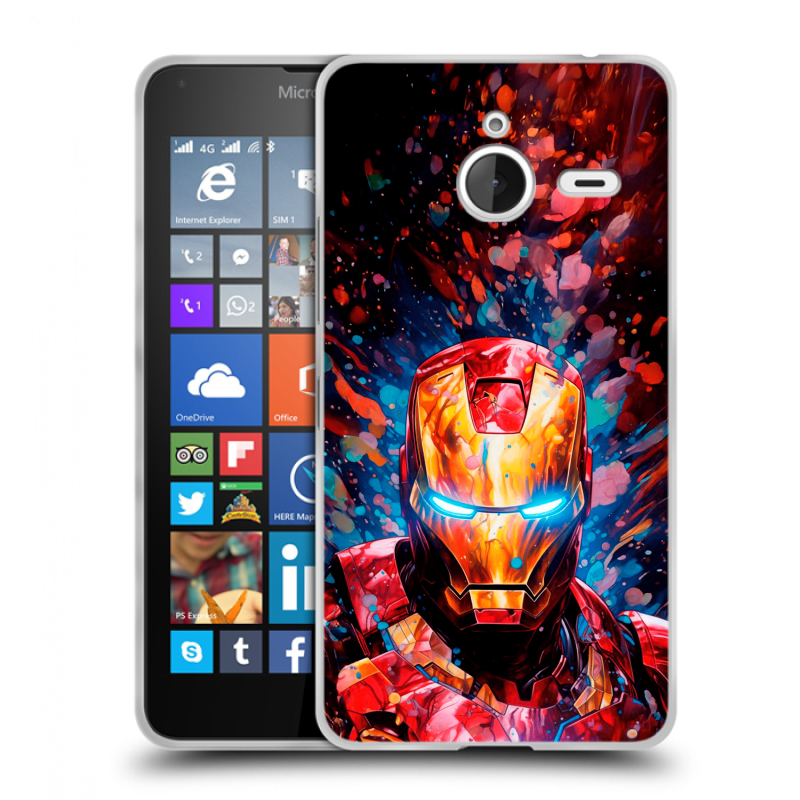Пластиковый чехол на Microsoft Lumia 640 XL с принтом Железный человек Ironman Пластиковый чехол на Microsoft Lumia 640 XL с принтом Железный человек Ironman