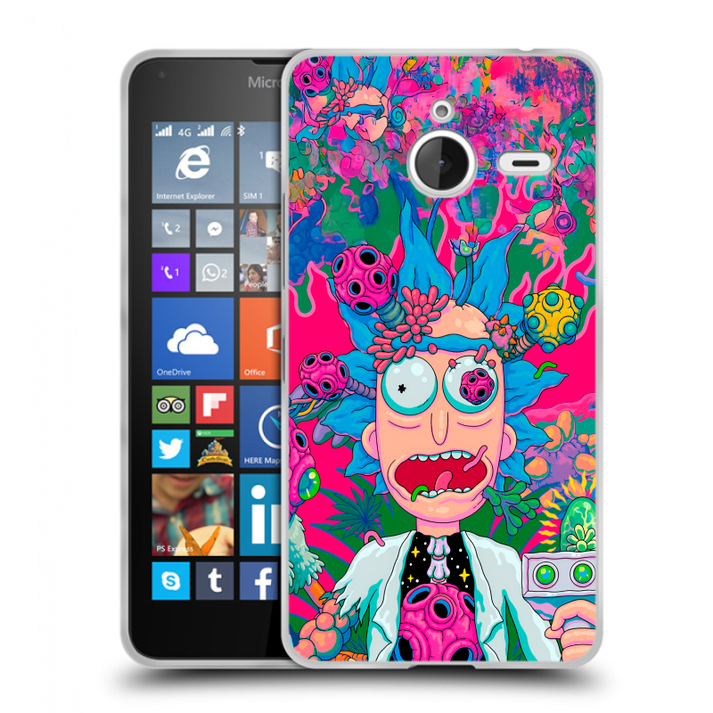 Пластиковый чехол на Microsoft Lumia 640 XL с принтом Рик и Морти Rick Morty Пластиковый чехол на Microsoft Lumia 640 XL с принтом Рик и Морти Rick Morty