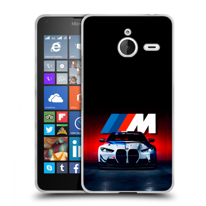 Пластиковый чехол на Microsoft Lumia 640 XL с принтом БМВ BMW Пластиковый чехол на Microsoft Lumia 640 XL с принтом БМВ BMW