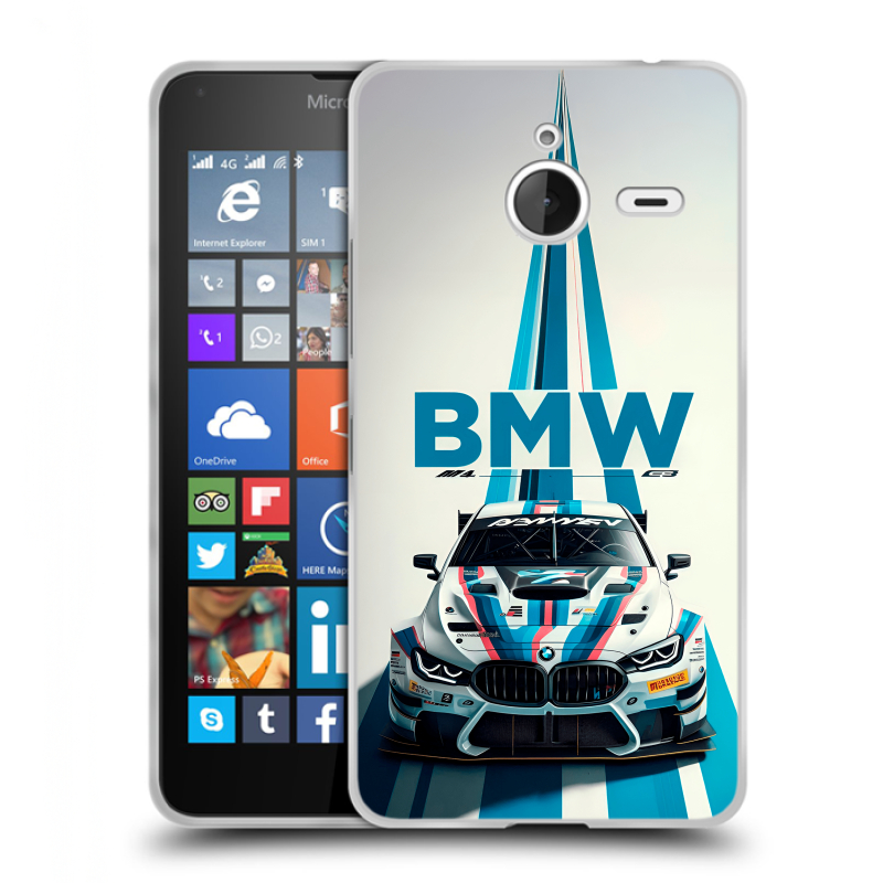 Пластиковый чехол на Microsoft Lumia 640 XL с принтом БМВ BMW Пластиковый чехол на Microsoft Lumia 640 XL с принтом БМВ BMW