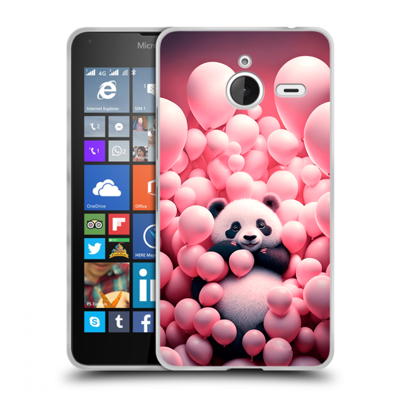 Пластиковый чехол на Microsoft Lumia 640 XL с принтом Панда Пластиковый чехол на Microsoft Lumia 640 XL с принтом Панда