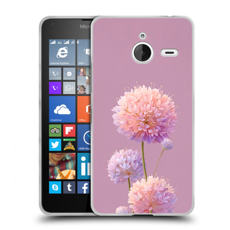 Пластиковый чехол на Microsoft Lumia 640 XL с принтом Цветы Пластиковый чехол на Microsoft Lumia 640 XL с принтом Цветы