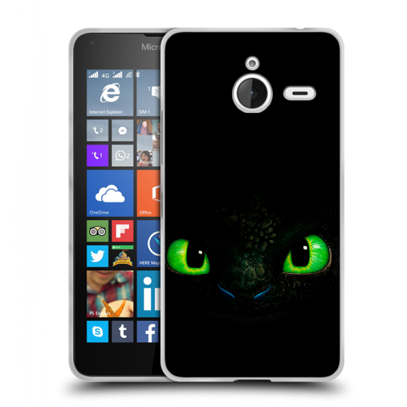 Пластиковый чехол на Microsoft Lumia 640 XL с принтом Как приручить дракона Пластиковый чехол на Microsoft Lumia 640 XL с принтом Как приручить дракона
