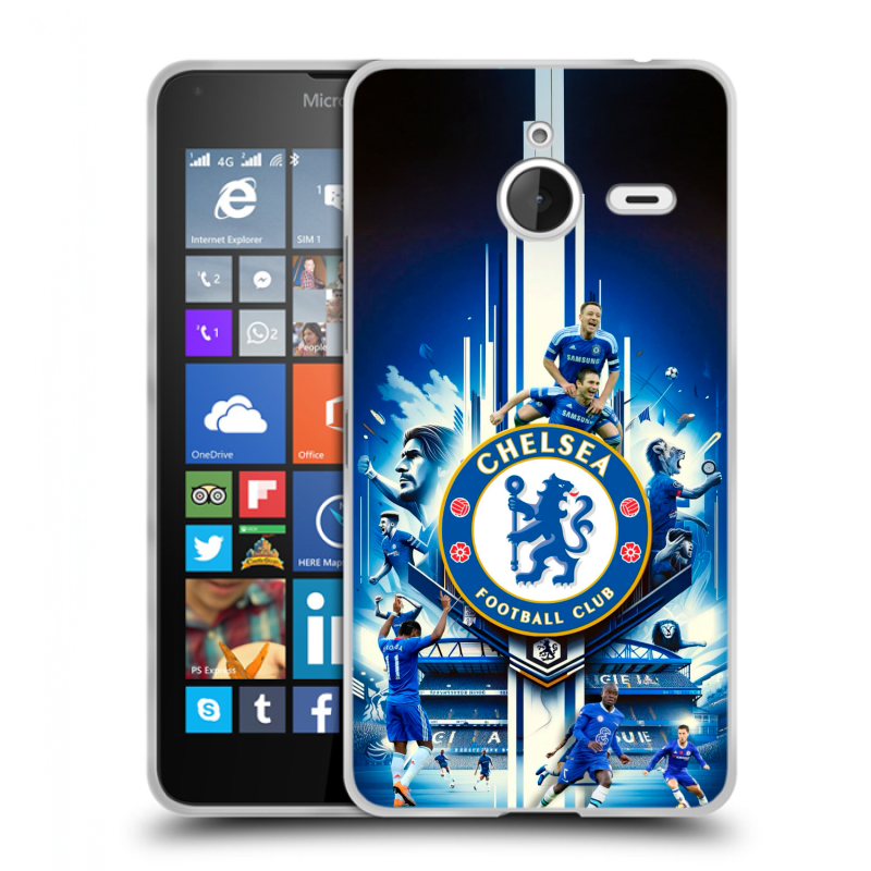 Пластиковый чехол на Microsoft Lumia 640 XL с принтом Chelsea Челси Пластиковый чехол на Microsoft Lumia 640 XL с принтом Chelsea Челси