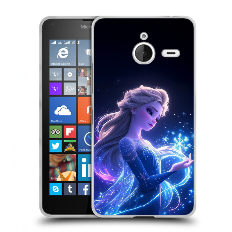 Пластиковый чехол на Microsoft Lumia 640 XL с принтом Холодное сердце Frozen Пластиковый чехол на Microsoft Lumia 640 XL с принтом Холодное сердце Frozen