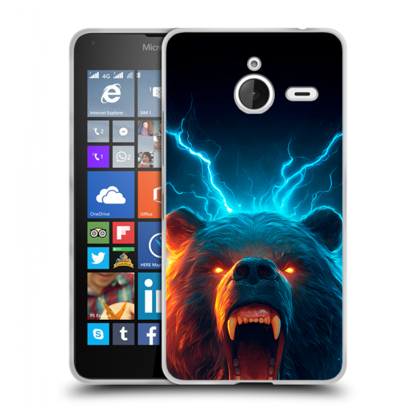 Пластиковый чехол на Microsoft Lumia 640 XL с принтом Медведь Пластиковый чехол на Microsoft Lumia 640 XL с принтом Медведь