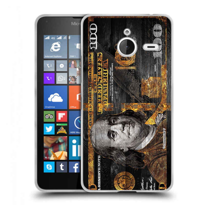 Пластиковый чехол на Microsoft Lumia 640 XL с принтом Доллар деньги Пластиковый чехол на Microsoft Lumia 640 XL с принтом Доллар деньги