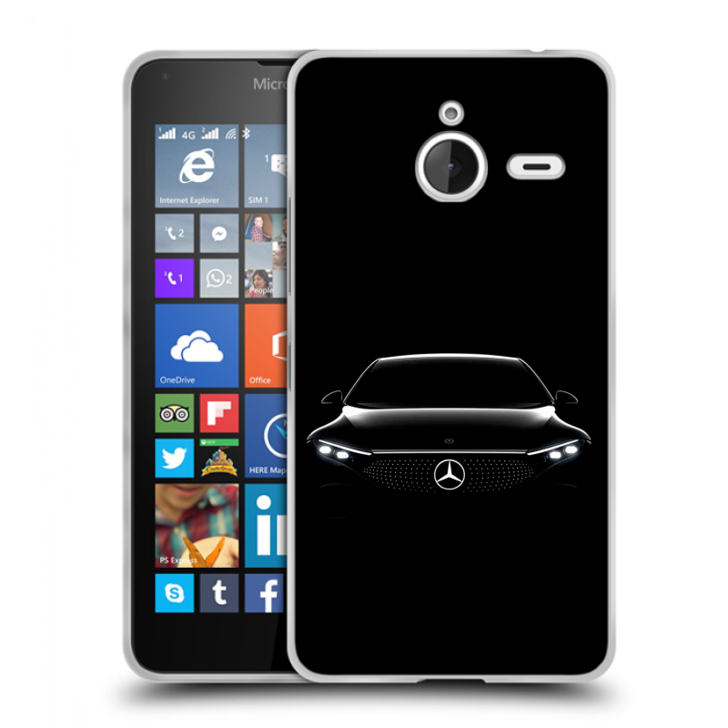 Пластиковый чехол на Microsoft Lumia 640 XL с принтом Mercedes Мерседес Пластиковый чехол на Microsoft Lumia 640 XL с принтом Mercedes Мерседес