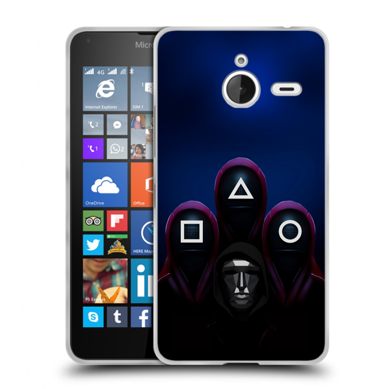 Пластиковый чехол на Microsoft Lumia 640 XL с принтом Игра Кальмара Пластиковый чехол на Microsoft Lumia 640 XL с принтом Игра Кальмара