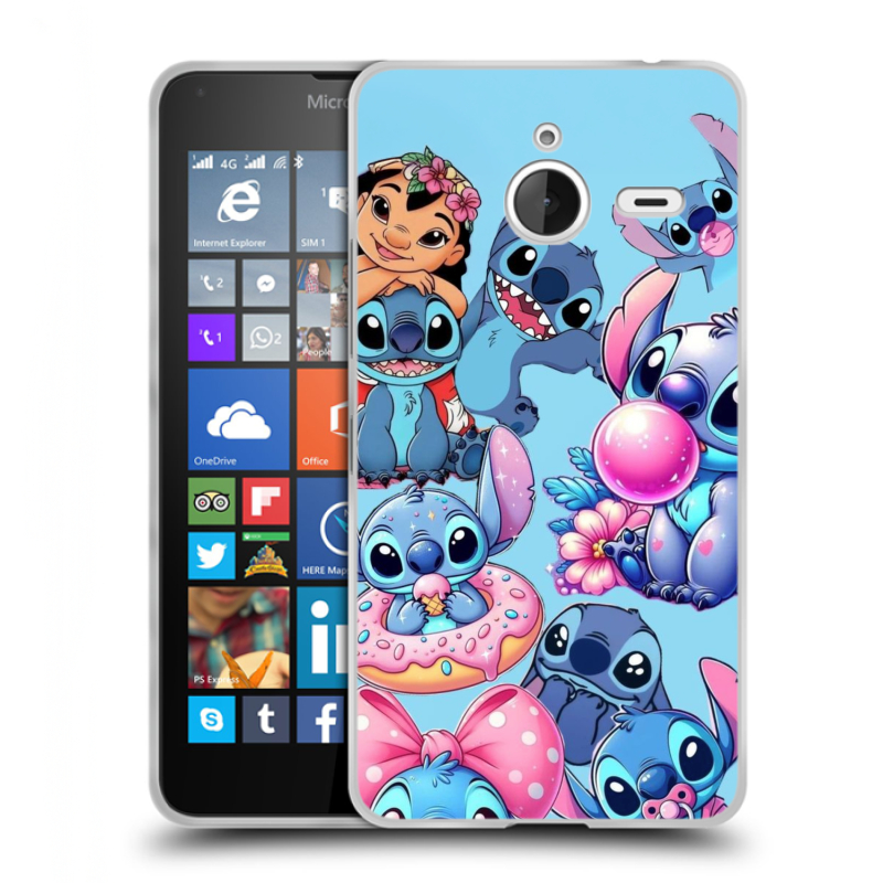 Пластиковый чехол на Microsoft Lumia 640 XL с принтом Лило и Стич Пластиковый чехол на Microsoft Lumia 640 XL с принтом Лило и Стич
