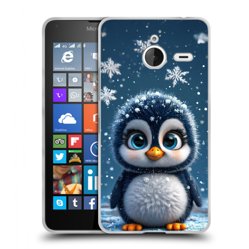 Пластиковый чехол на Microsoft Lumia 640 XL с принтом Новый год Пластиковый чехол на Microsoft Lumia 640 XL с принтом Новый год