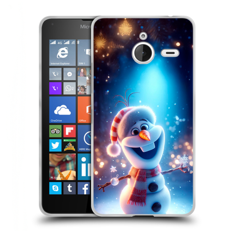 Пластиковый чехол на Microsoft Lumia 640 XL с принтом Новый год Пластиковый чехол на Microsoft Lumia 640 XL с принтом Новый год