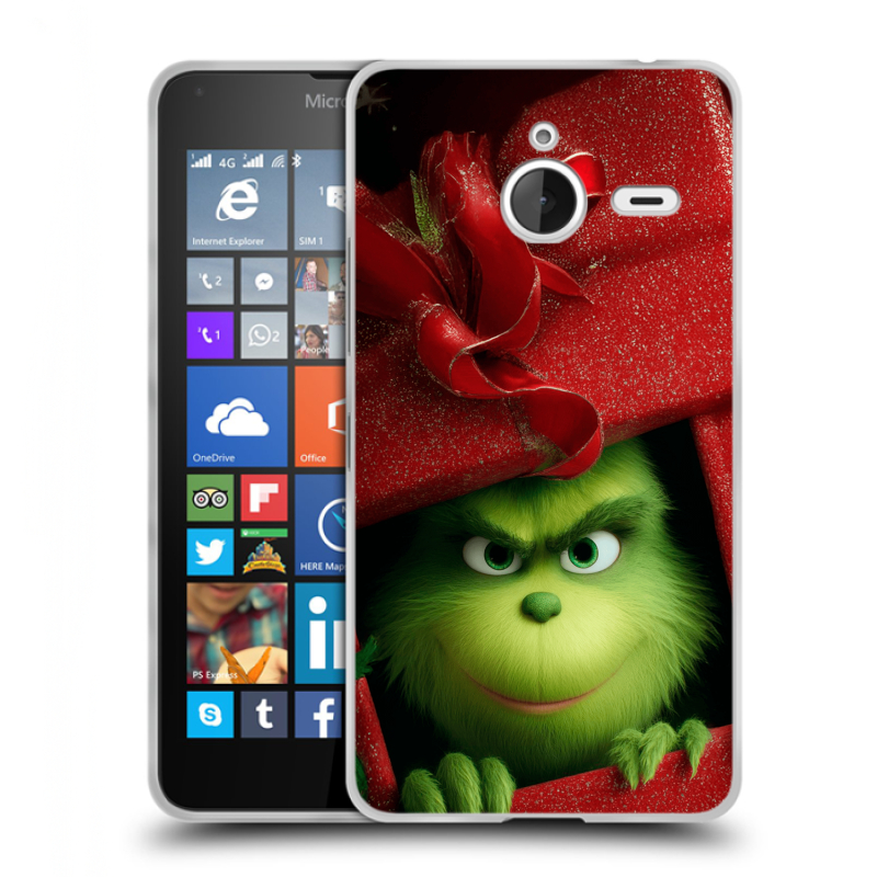 Пластиковый чехол на Microsoft Lumia 640 XL с принтом Новый год Пластиковый чехол на Microsoft Lumia 640 XL с принтом Новый год