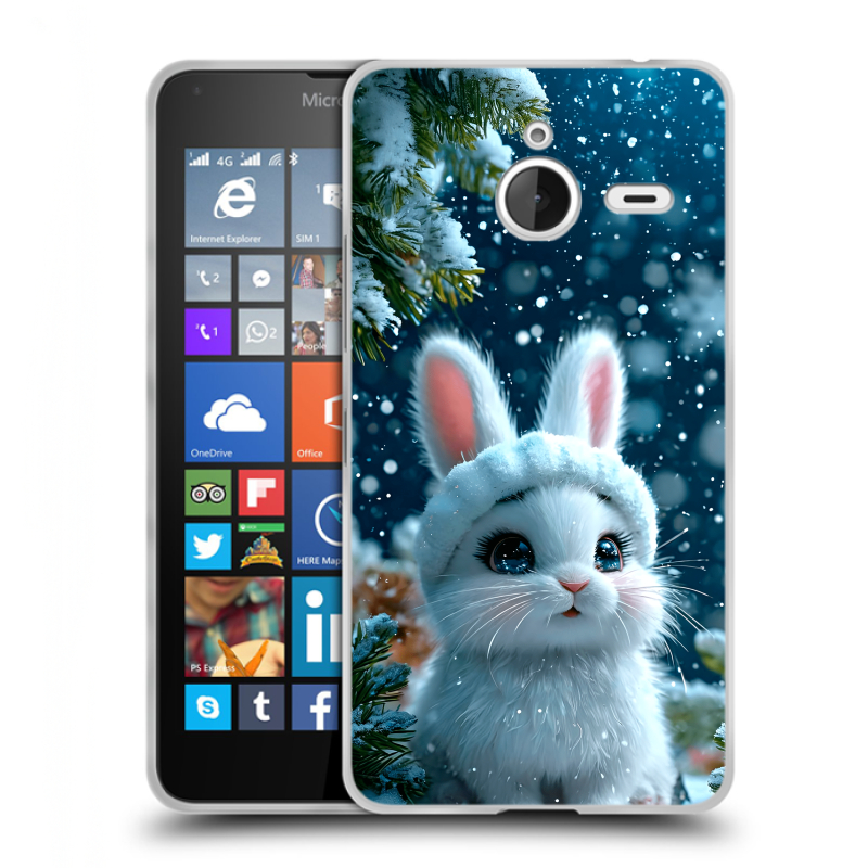 Пластиковый чехол на Microsoft Lumia 640 XL с принтом Новый год Пластиковый чехол на Microsoft Lumia 640 XL с принтом Новый год