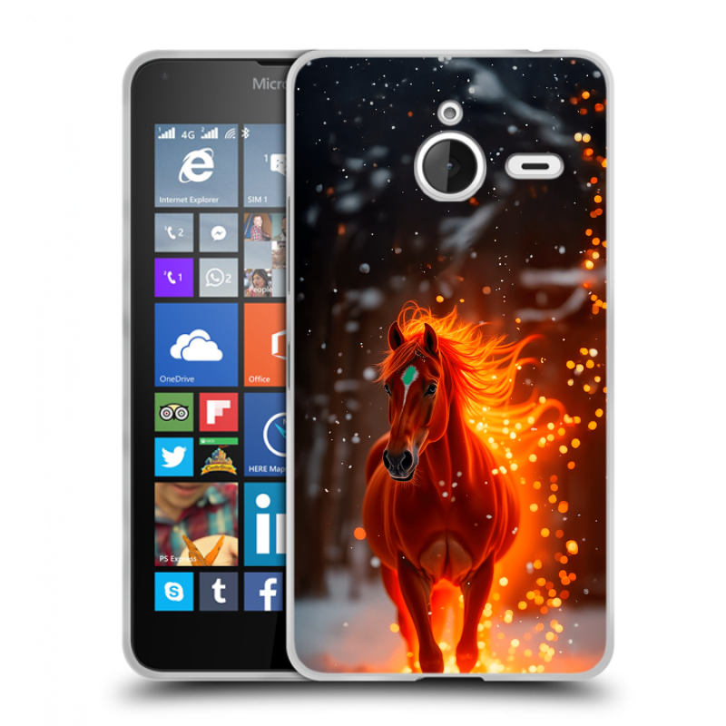 Пластиковый чехол на Microsoft Lumia 640 XL с принтом Новый год Пластиковый чехол на Microsoft Lumia 640 XL с принтом Новый год