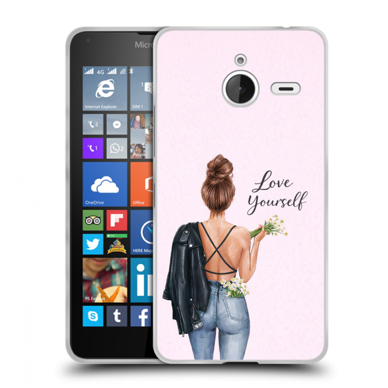 Пластиковый чехол на Microsoft Lumia 640 XL с принтом женский Пластиковый чехол на Microsoft Lumia 640 XL с принтом женский