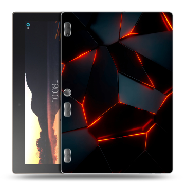 Силиконовый чехол на Lenovo Tab 2 A10 с принтом Яркие абстракции