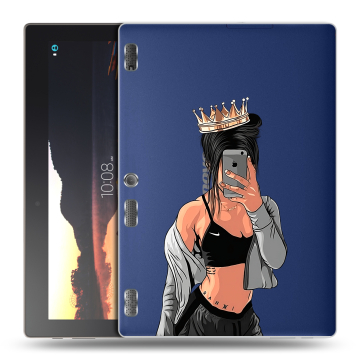 Силиконовый чехол на Lenovo Tab 2 A10 с принтом Женские принты