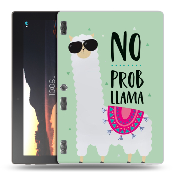 Силиконовый чехол на планшета Lenovo Tab 2 A10 с принтом Лама Силиконовый чехол на планшета Lenovo Tab 2 A10 с принтом Лама
