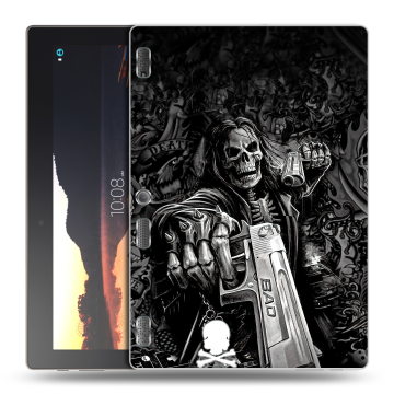 Силиконовый чехол на планшета Lenovo Tab 2 A10 с принтом Скелет Силиконовый чехол на планшета Lenovo Tab 2 A10 с принтом Скелет