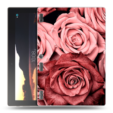 Силиконовый чехол на планшета Lenovo Tab 2 A10 с принтом Цветы розы Силиконовый чехол на планшета Lenovo Tab 2 A10 с принтом Цветы розы