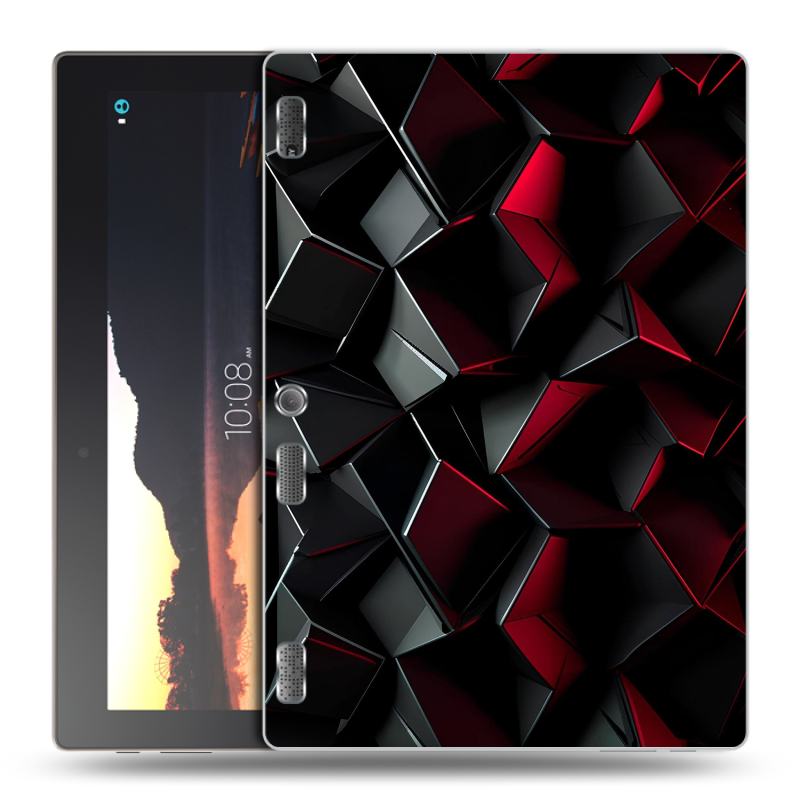 Силиконовый чехол на Lenovo Tab 2 A10 с принтом Абстракция Силиконовый чехол на Lenovo Tab 2 A10 с принтом Абстракция