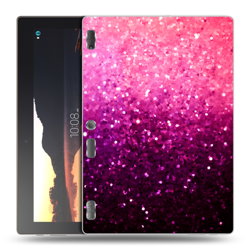 Силиконовый чехол на Lenovo Tab 2 A10 с принтом Блестки Силиконовый чехол на Lenovo Tab 2 A10 с принтом Блестки