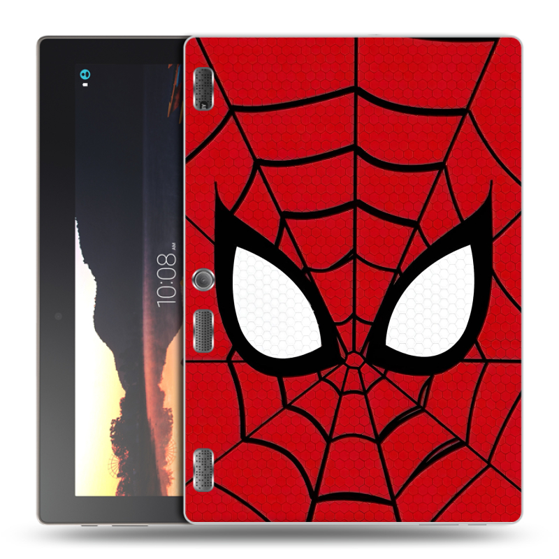 Силиконовый чехол на Lenovo Tab 2 A10 с принтом человек паук spiderman Силиконовый чехол на Lenovo Tab 2 A10 с принтом человек паук spiderman
