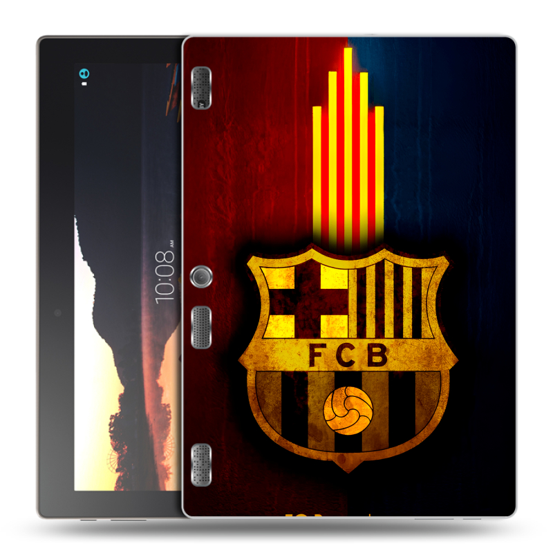 Силиконовый чехол на Lenovo Tab 2 A10 с принтом Барселона Barcelona Силиконовый чехол на Lenovo Tab 2 A10 с принтом Барселона Barcelona