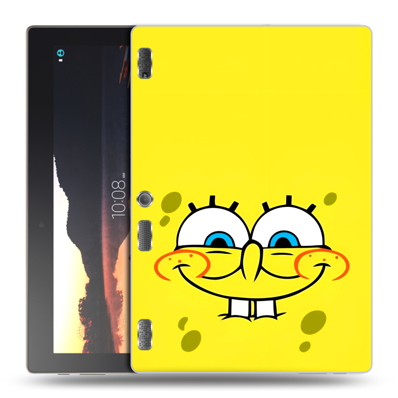 Силиконовый чехол на Lenovo Tab 2 A10 с принтом спанчбоб спанч боб Силиконовый чехол на Lenovo Tab 2 A10 с принтом спанчбоб спанч боб