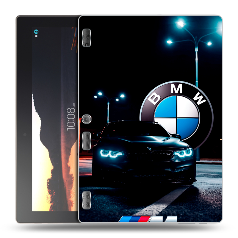 Силиконовый чехол на Lenovo Tab 2 A10 с принтом БМВ BMW Силиконовый чехол на Lenovo Tab 2 A10 с принтом БМВ BMW