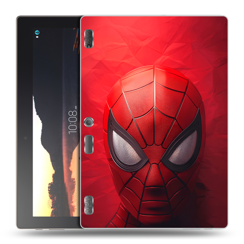 Силиконовый чехол на Lenovo Tab 2 A10 с принтом Spiderman Человек паук Силиконовый чехол на Lenovo Tab 2 A10 с принтом Spiderman Человек паук