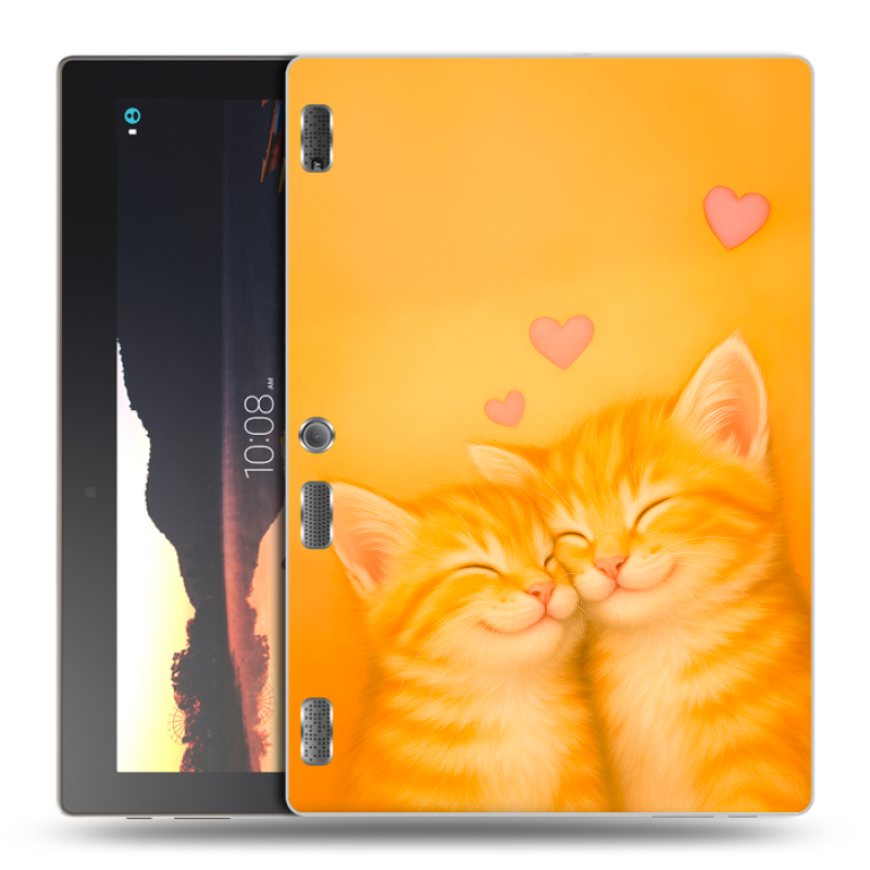 Силиконовый чехол на планшета Lenovo Tab 2 A10 с принтом Милые котята Силиконовый чехол на планшета Lenovo Tab 2 A10 с принтом Милые котята