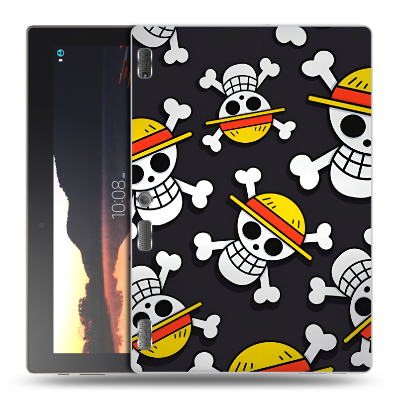 Силиконовый чехол на Lenovo Tab 2 A10 с принтом One Piece Ван Пис Силиконовый чехол на Lenovo Tab 2 A10 с принтом One Piece Ван Пис