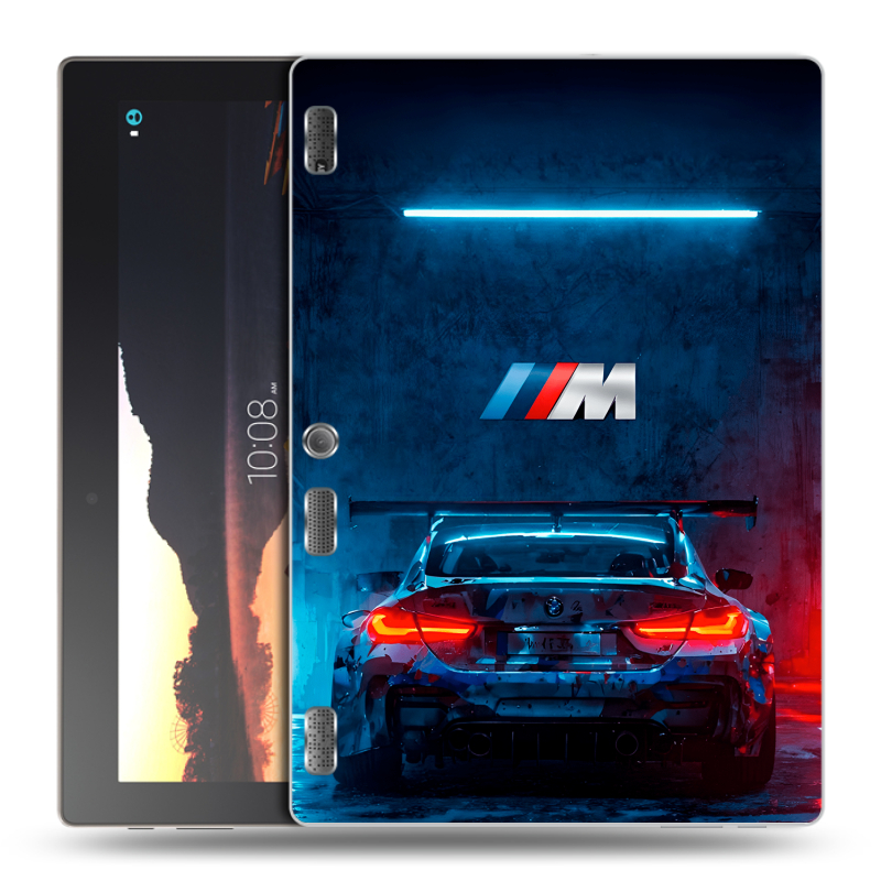 Силиконовый чехол на Lenovo Tab 2 A10 с принтом BMW БМВ Силиконовый чехол на Lenovo Tab 2 A10 с принтом BMW БМВ
