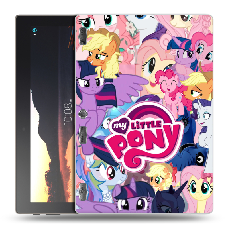 Силиконовый чехол на Lenovo Tab 2 A10 с принтом My little pony Дружба чудо Силиконовый чехол на Lenovo Tab 2 A10 с принтом My little pony Дружба чудо